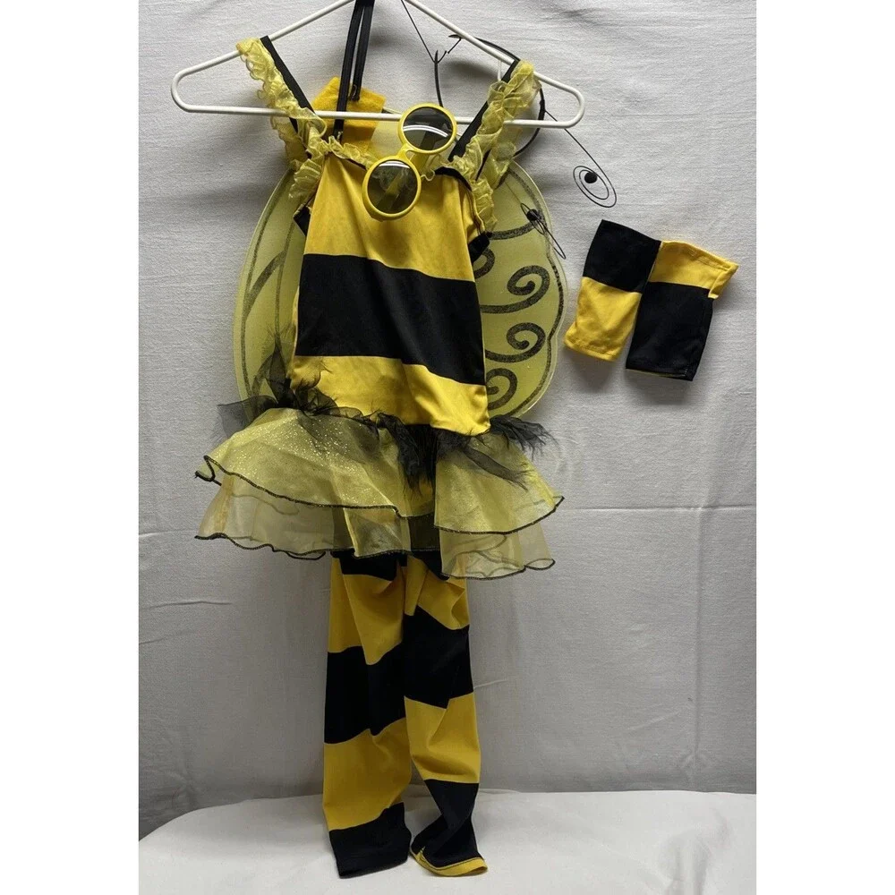 California Costumes Girls Bumble Bee Costume XS Wings Antenna Glasses Halloween
